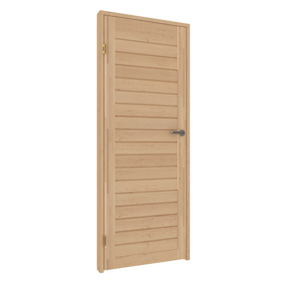 porte de sauna en bois